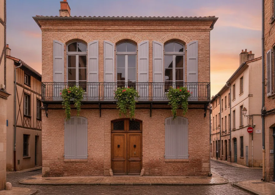 Façade rénovée par un artisan peintre à Toulouse